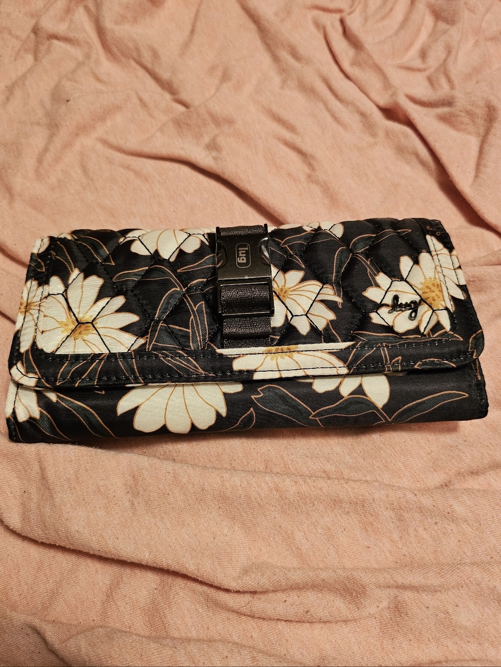 Lug Throttle Wallet autumn daisies